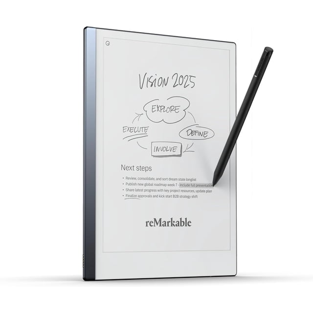 reMarkable 2 tabletas para tomar notas, visualización digital de papel de 10.3 pulgadas, bolígrafo con borrador incluido, cable USB-A a C, Wi-Fi, Linux (reacondicionado)