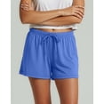 thumbnail image 3 of Real Essentials 3 Pack: Women's Pajama Shorts Sleep Lounge Sweatshorts Comfy Sleepwear Bottoms (Available In Plus Size), 3 of 4