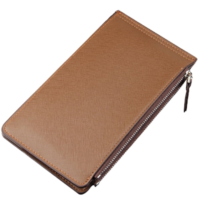 Carteras delgadas para hombres - Cartera de cuero con clip para billetes para hombres - Tarjetero minimalista