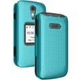 thumbnail image 1 of Étui pour Jitterbug Flip2, Nakedcellphone [Turquoise Menthe Cyan] Étui Rigide de Protection à Clipser [Texture Quadrillée] pour Téléphone Jitterbug Flip 2 (Aussi Appelé Lively Flip) (4053SJ7), 1 of 8