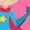 Hot Pink, variant on Inktastic Superhero Girl, Cute Girl, Brown Hair, Red Cape Girls Long Sleeve Toddler T-Shirt