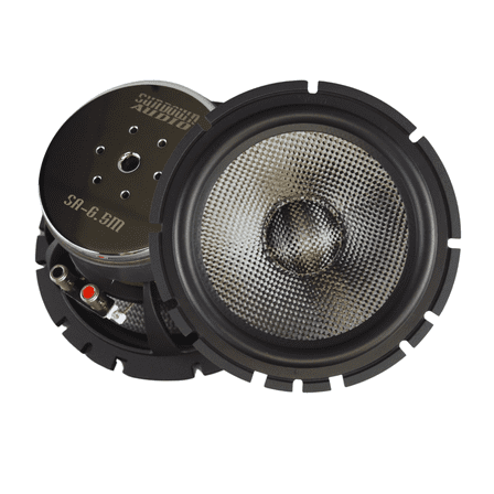 Sundown Audio SA-6.5M SA Series 6.5" 125W RMS 4-Ohm Mid-Bass Car Speakers (PAIR)