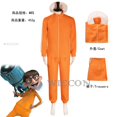 thumbnail image 3 of Disfraz de cosplay de la película Vector, conjunto de pantalón y gafas con chaqueta naranja, peluca con forma de hongo, traje elegante de Halloween, traje de fiesta, 3 of 5