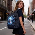 thumbnail image 6 of Bulopur Axolotl Kids Backpack for Girls Cute School Bag for Kids Lightweight Multi-Pocket Book Bag 17 Inch for Back to School, 6 of 7