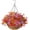 Purple Orange Red, variant on Artificial Faux Hanging Plants Flowers Basket Outdoor Porch Garden Spring Decoration,Fake Silk Daisy in Planter Realistic UV Resistant for Outside Home Patio Balcony Yard(Multicolor)