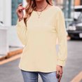 thumbnail image 7 of Patlollav Pntutb Womens Blouses,Ladies Casual Solid Color Long Sleeve Shirts, 7 of 7