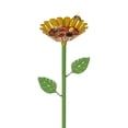 thumbnail image 2 of Haidf Bee Watering Station, Metal Bee Watering Cups with Flower Design, Elegant Bee Bath Bowl for Outdoor Garden Yard Lawn Decor, Bee Baths for Garden, Butterfly Feeder, 25.2", Yellow, 2 of 7