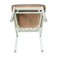 thumbnail image 5 of International Concepts Set of Two X-Back Dining Chairs Hickory and Shell, 5 of 5