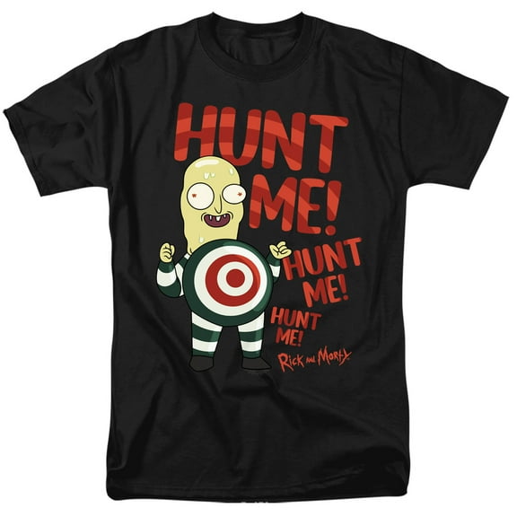 Rick and Morty Hunt Me Unisex Adult T Shirt