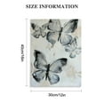 thumbnail image 2 of Creowell Blue Butterfly Canvas Wall Art Abstract Texture Painting White Butterfly Picture  Modern Butterfly Canvas Modern Texture Prints Abstract Butterfly Artwork Decor 16x20 in/12x16 in, 2 of 5