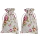 thumbnail image 1 of 20pcs Floral Drawstring Cotton Linen Storage Bag Gift Candy Tea Jewelry Organizer Makeup Cosmetic Coins Keys Bags 10x14cm, 1 of 4
