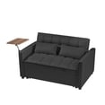 thumbnail image 6 of Holaki 53.14" Tufted Pull Out Sofa Couch Bed,3 in 1 Convertible Loveseat Sleeper Sofa Sofacama Velvet Recliner Loveseat with Side Table and Pockets,2 Pillows for Living Room,Apartment,Small Space, 6 of 8