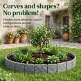 thumbnail image 6 of Imitation Stone Garden Fence Plastic Retaining Edging Border Grey Cobbled Effect,Plastic Garden Retaining Edging Fence,Flexible Interlocking Landscape Edging,for Landscaping Flower Beds, 6 of 7