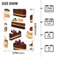 thumbnail image 2 of FORMRS 1-Subject Spiral Notebook 8" x 5" College Ruled 60 Refillable Sheet A5 Hard Cover, 2 Pack, White Cakes Pattern, 2 of 7