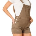 thumbnail image 4 of Jumper Mujer Short Overol Rasgado Con Bolsas Casual Urbano Verde verde M Incógnita 330501, 4 of 6