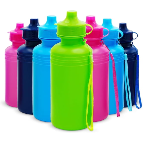 4E's Novelty Reusable Water Bottle for Kids & Adults, BPA-Free, Leakproof, Ideal for School & Sports, 18oz