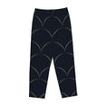thumbnail image 4 of Naloa Black Fish scales Print Women’s Ultra-Soft Comfy Pajama Lounge Pants with Pockets & Drawstring, 4 of 8