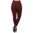 thumbnail image 3 of Women's Plus Size Banded Waist Leggings with Fleece Lining, 3 of 6