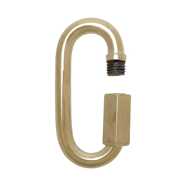 RCH Hardware QL-SS03-75 Stainless Steel Quick Link, 1 Gauge, Polished Brass (2 Pack)