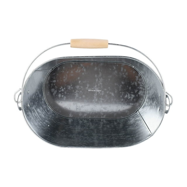 Large Capacity Beer Bucket Stylish Rusts Prevention Oval Champagne Ice Bucket for Bar Barbecues Picnics