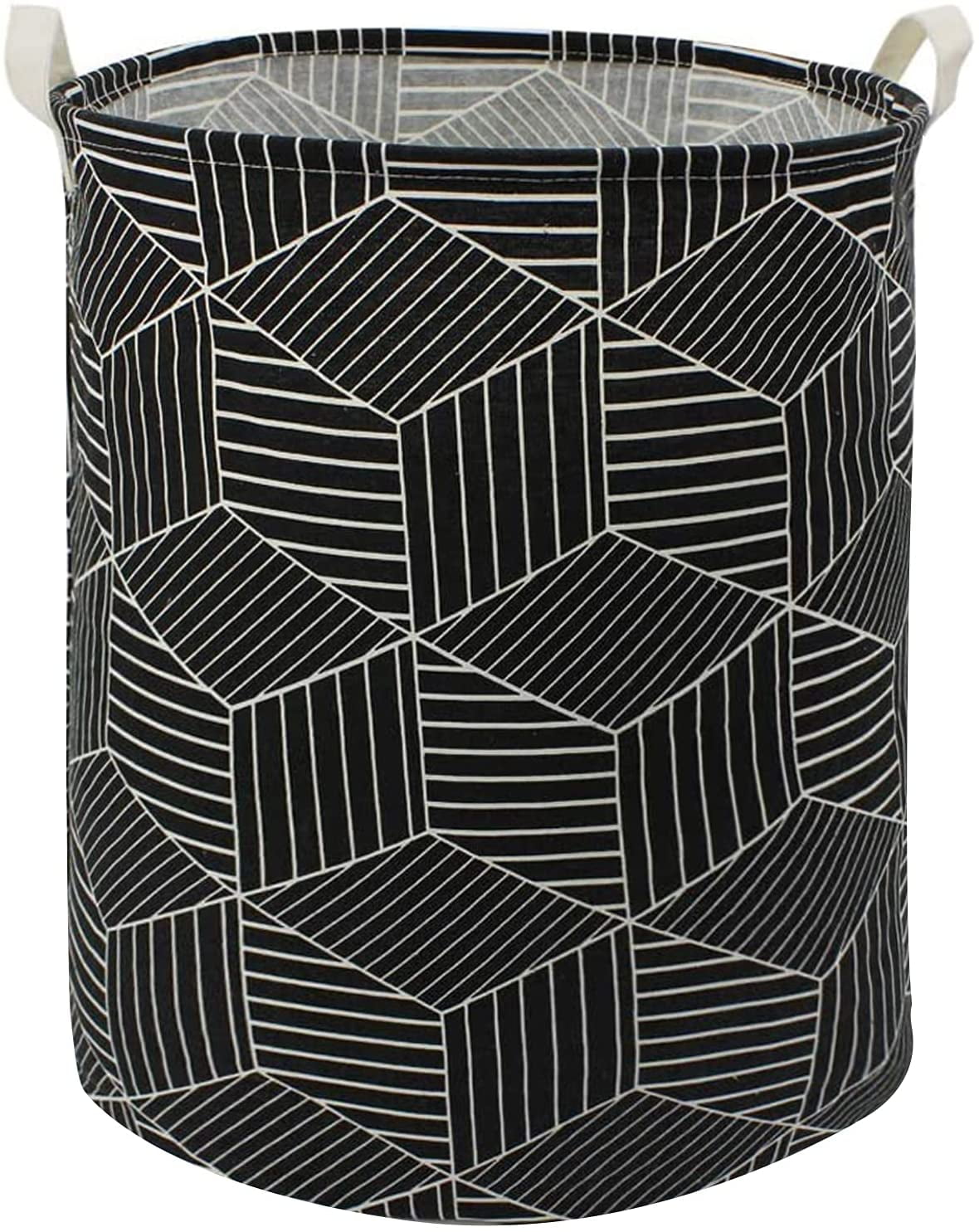50*40cm Foldable Canvas Washing Clothes Laundry Basket Bag Hamper Storage Holder 