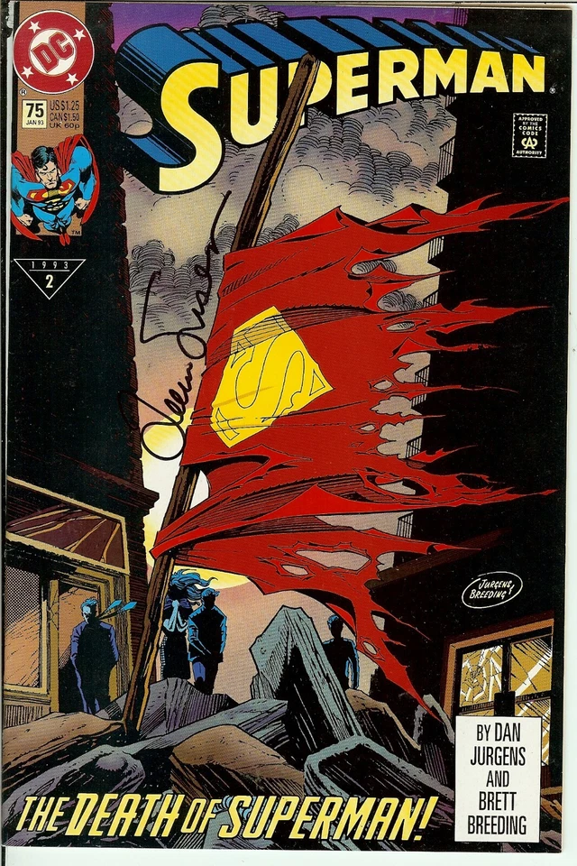 Superman #75 Signed Louise Simonson