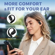 Open-Ear Wireless Earbuds – Ultra-Lightweight True Wireless Design, Secure Fit with Charging Case – Black