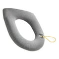 thumbnail image 3 of BRIGHTFUFU Funda para asiento de inodoro de baño, funda suave para cojín de asiento de inodoro, funda lavable elástica, 3 of 8