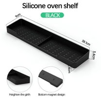 ACDANC 15In Stove Top Magnetic Shelf,Kitchen Organizer Over Stove Magnetic Spice Rack,Kitchen Decor Organization Storage Accessories