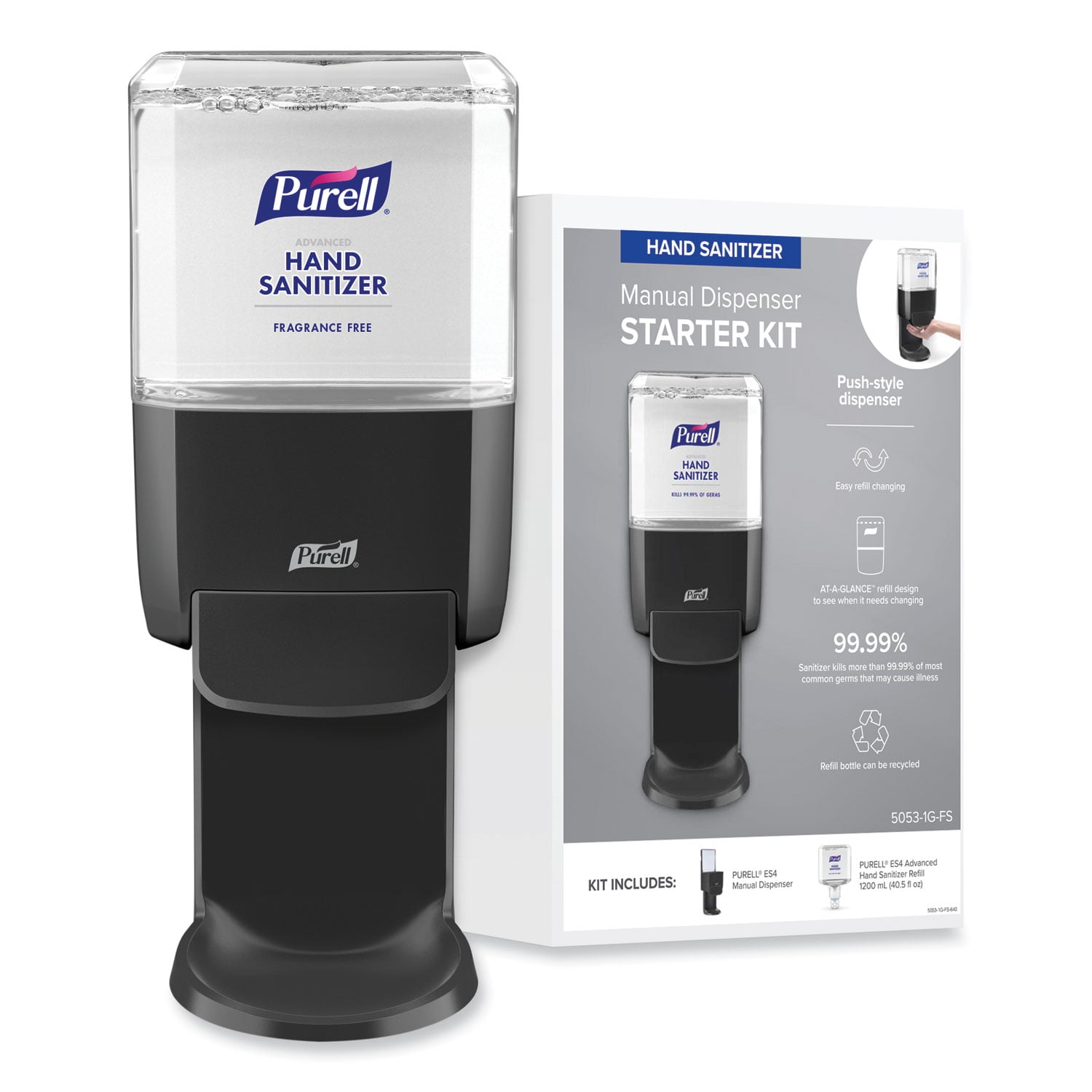 Advanced Hand Sanitizer Foam ES4 Starter Kit - Graphite (1/Carton)