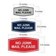 thumbnail image 2 of Signs ByLITA Fancy No Junk Mail Please Sign (Navy Blue / White) - Large, 2 of 5