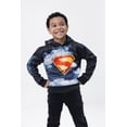 thumbnail image 2 of DC Comics Justice League Big Boys' Fleece Pullover Hoodie Superman Krypto Navy, 2 of 7