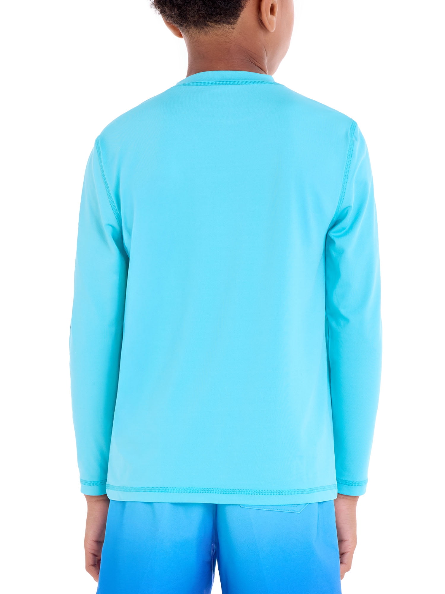 U.S. Polo Assn. Boys Long Sleeve Chest Stripe Rashguard, Sizes 4-18