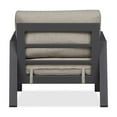 thumbnail image 5 of Afuera Living Aluminum Outdoor Chair with Cushions in Slate Gray/Tan, 5 of 7