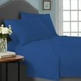 thumbnail image 4 of Sander 4-Piece Blue Polyester Microfiber Solid Sheet Set King Size, 4 of 6