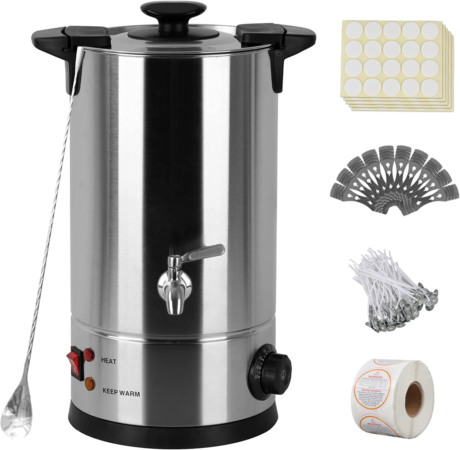 DIYAREA Wax Melter for Candle Making, 10L Large Holds Electric Wax