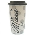 thumbnail image 2 of Disney Parks Minnie Mouse Dots Black &amp; White Ceramic Coffee Travel Mug New, 2 of 3