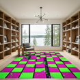thumbnail image 2 of ODIKA 4'x6' Machine Washable Non-Slip Area Rug, 3d Bright Green High Traffic Rug, Green, 979746, 2 of 7