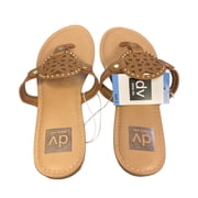 DV Dolce Vita Ladies Comfortable Stylish Gionna Everyday Flat Sandal (Tan, Size 8)