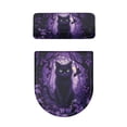 thumbnail image 2 of HELLHERO Stylish 2 Piece Toilet Cover, Elastic Edge Polyester Toilet Top Cover Set & Non-Slip, Easy Care, Washable, Elastic Installation Mysterious Floral Motif, 2 of 8