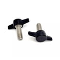 thumbnail image 2 of 3/8" x 1" Thumb Screw T Bolts Black Tee Wing Clamping Knob Stainless Pack of 2, 2 of 4