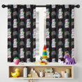 thumbnail image 5 of Blackout Kids Curtains,Colorful Text Games Black Pattern Childrens Insulated Curtains Set Of 2,Bedroom Essentials,Toddler Room Decor 42"x54", 5 of 5