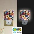 thumbnail image 2 of Yayeee LED Night Light for The Home Plug in With Light Sensors 2 Pack, Large Colorful Flowers Pattern, 2 of 6