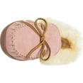thumbnail image 3 of Minnetonka Womens Alpine Sheepskin Moccasin, Pink Blush, Size 7, 3 of 5