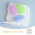 thumbnail image 6 of NICEXMAS 6Pcs Silicone Toothbrush Caps Travel Protective Covers with Storage Case Assorted Colors, 6 of 8