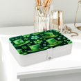 thumbnail image 6 of Saint Patrick's Day Portable PU Leather Jewelry Organizer with Necklace Holder, Jewelry Stand, and Earring Holder - Removable Compartment Included, 6 of 6