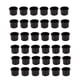 thumbnail image 2 of Portavelas DIY, 36 piezas Portavelas Negro Portavelas DIY Latas de Velas de Alta Capacidad, 2 of 14