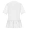 thumbnail image 6 of Mittory Women's Plus Size Summer Tops Short Sleeve Lace Pleated Blouses Tunic Tops, 6 of 8