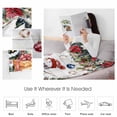 thumbnail image 4 of Christmas Snowman Throw Flannel Blanket 60x80In Squirrel Cat Xmas Tree Ball Red Wood Grain Super Soft Cozy Bed Blanket, Lightweight Plush Fuzzy Bed Throw for Bedroom Sofa Couch Living Room, 4 of 4