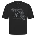 thumbnail image 2 of Men's Levelwear Black New York Yankees Sunrise Luxe Signature Knit T-Shirt, 2 of 3